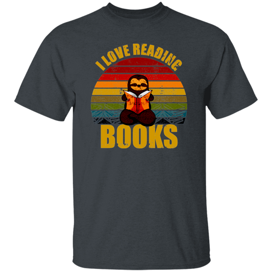 Sloth I Love Reading Books Unisex T-Shirt