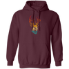 Head Deer Vinatge Head Deer Design For Animal Lover Pullover Hoodie