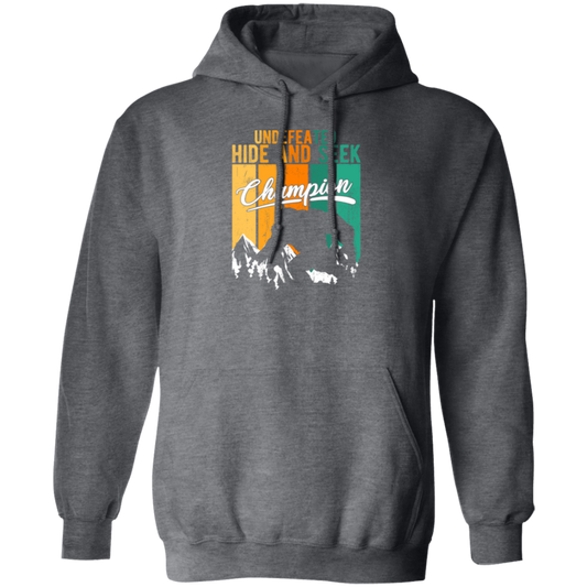 Funny Bigfoot Undefeated Hide And Seek Champion Pullover Hoodie