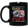 Papa Gift Daddy And Son, I Have Two Titles Dad And Papa, I Rock Them Both