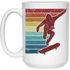 Skater Cool Vintage Hobby, Skaterboard Retro White Mug