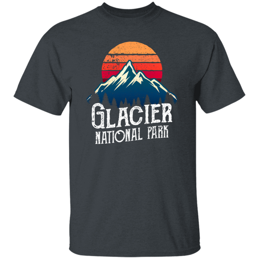 Retro Glacier National Park Montana Mountain