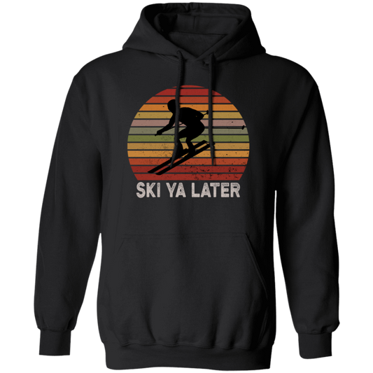 Vintage Ski ya later See you later Skiing Retro