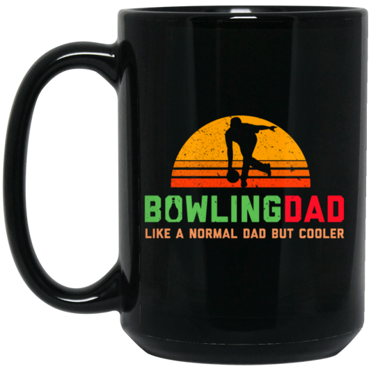 Bowling Dad, Retro Cool Bowler Gift, Bowling