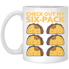 Retro Check Out My Six Pack, Funny Tacos Gift Idea