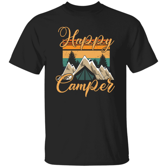 Retro Camping, Happy Camper Vintage Unisex T-Shirt