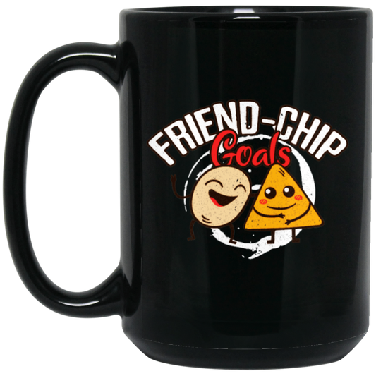 Friends Forever, Friendship, Frienchip Love Gift, Best Friend Black Mug