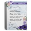 Personalized Letter For Your Mom Canvas, Mother's Day Gift CB101 Canvas
