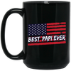 Best papi ever Vintage, American US Flag Grandpa