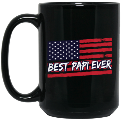 Best papi ever Vintage, American US Flag Grandpa