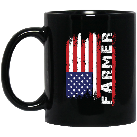 USA Farmer Anniversary July 4th American Flag