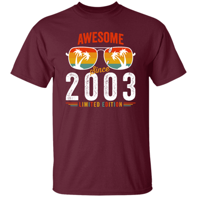 Anniversary 2003 Gift, Awesome Since 2003, Tropical Love, Limited Edition Unisex T-Shirt