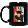 Retro Vinyl Record Player Analog Player Turntable Black Mug