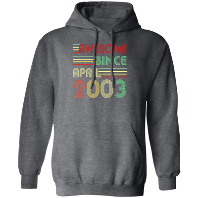 Birthday Gift Awesome Since April 2003 Born In 2003 Pullover Hoodie