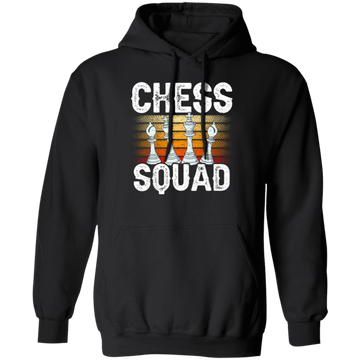 Squad In Sport, Chess Squad Gift, Intelligent Sport, Hobby Player Lover Match Gift Pullover Hoodie