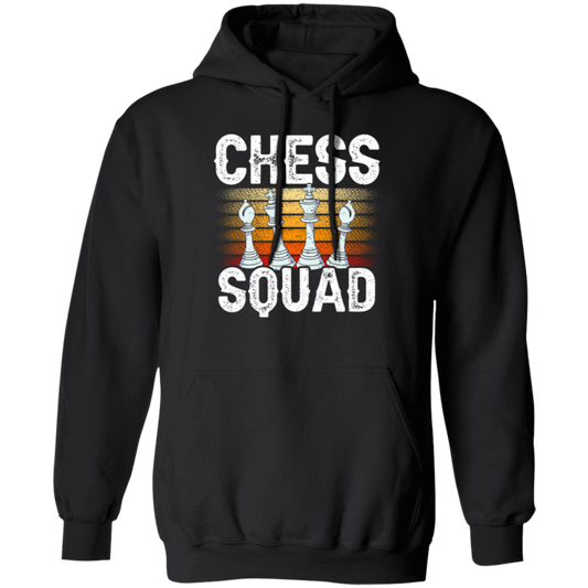 Squad In Sport, Chess Squad Gift, Intelligent Sport, Hobby Player Lover Match Gift Pullover Hoodie