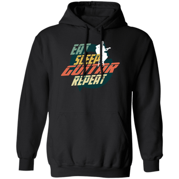 EAT SLEEP GUITAR REPEAT, Vintage Guitar Lover