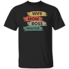 Love Wife Love Mom, Mom As Wife As Boss, Realtor Mom, Retro Mother Gift Unisex T-Shirt