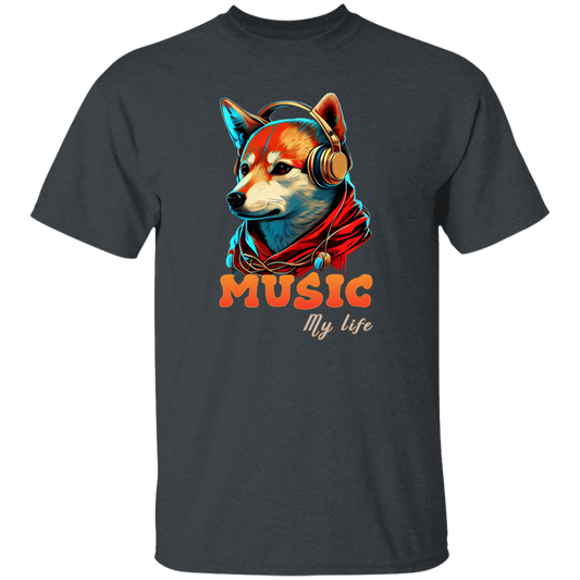 Fox Love Music, Handsome Foxe Wear A Headphone, Music Lover, Music Is My Life Unisex T-Shirt