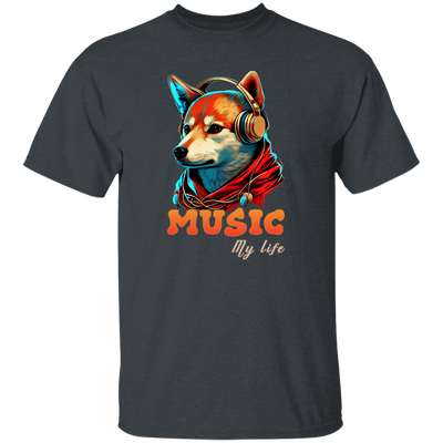 Fox Love Music, Handsome Foxe Wear A Headphone, Music Lover, Music Is My Life Unisex T-Shirt