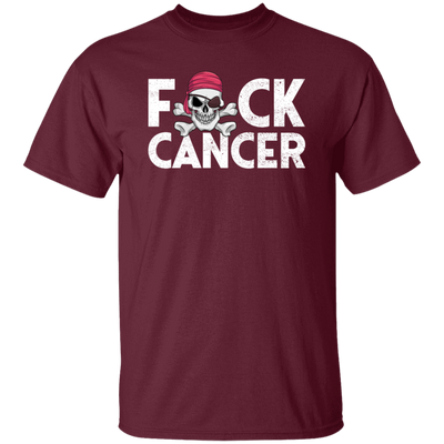 No Cancer, Pirate Cancer Survivor, Fuck Cancer, Healing Cancer Unisex T-Shirt