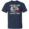 I Never Lose Taekwondo, I Win Or I Learn Gift, American Flag