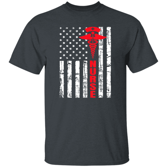 Patriotic American USA Flag Registered Nurse Unisex T-Shirt