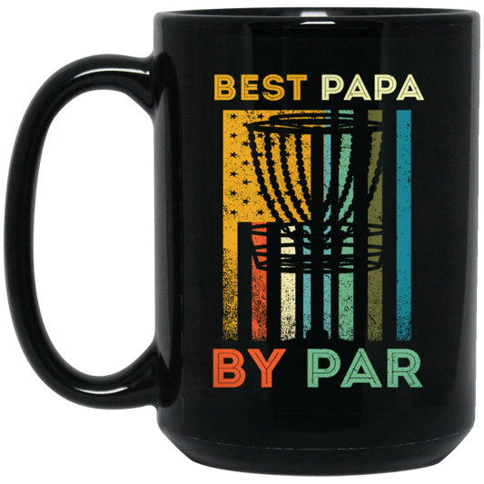 Best Papa By Par, Disc Golf Dad Retro