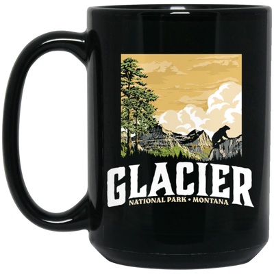 Glacier National Park, WPA Style Vintage Montana