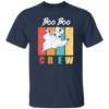 Retro Cute Boo, Boo Boo Crew Nurse Ghost Kawaii Halloween Costume Unisex T-Shirt