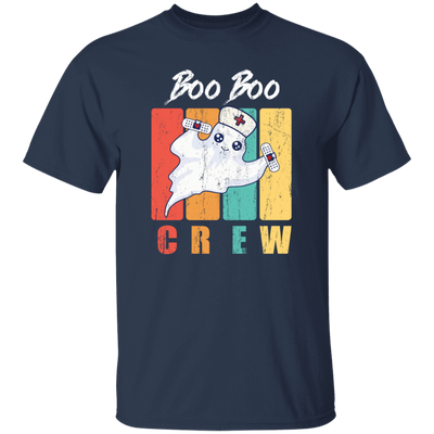 Retro Cute Boo, Boo Boo Crew Nurse Ghost Kawaii Halloween Costume Unisex T-Shirt