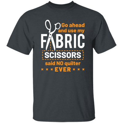 Quilting Lover Fabric Scissors Quote