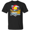 Colorado Gift, Oil Paint Art, Landscape Gift Colorado, Love Mountain And Moon Unisex T-Shirt