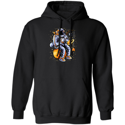 Astronaut Fishing A Star Astronaut Funny Birthday Gift Pullover Hoodie