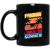 Summer Vibes, Retro Summer, Vintage Summer, Love Summer, Go To Beach Black Mug