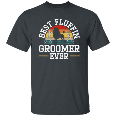 Retro Dog Love, Best Fluffin Groomer Ever, Flufifn Vintage Love Gift Unisex T-Shirt