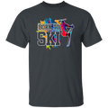 This Design For Skier Born To Ski Colorful Ski Gift Birthday New Year Day Unisex T-Shirt is perfect for skiers of all ages and abilities. Featuring a colorful and vibrant ski-themed design, this stylish t-shirt is sure to make a statement. Unisex sizes are available to ensure the perfect fit for everyone.