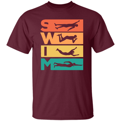 Love To Swim, Retro Swimming, Swimmer Love Gift, Best Swim Lover Unisex T-Shirt