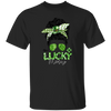 Messy Bun Hair Lover, One Lucky Memaw Matching Family St Patrick Unisex T-Shirt