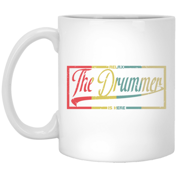 Retro Relax The Drummer Is Here Drummer, Vintage Drummers Birthday Gift