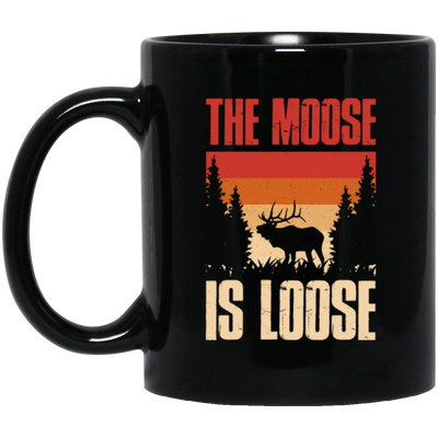 Forest Love Gift, The Moose Is Loose, Retro Moose Gift