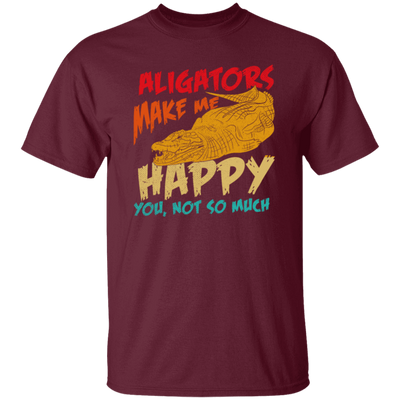 Alligators Reptile Happiness Alligators Make Me Happy Unisex T-Shirt