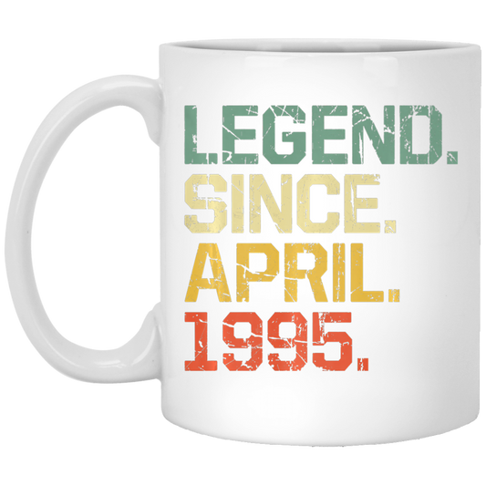 Birthday Gifts Legend Since April 1995 Premium White Mug