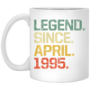 Birthday Gifts Legend Since April 1995 Premium White Mug