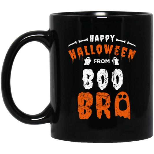 Happy Halloween Vintage, Boo Bro Funny, Lovely Halloween Black Mug