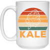 Kale Lover, Cabbage Gift, Kale Cabbage, Retro Kale Gift, Love Kale Vintage White Mug