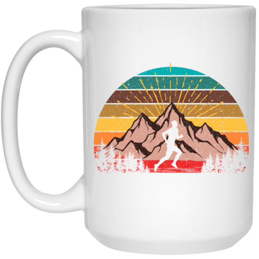 Retro Ultra Runner Classic Vintage Ultra Marathon White Mug