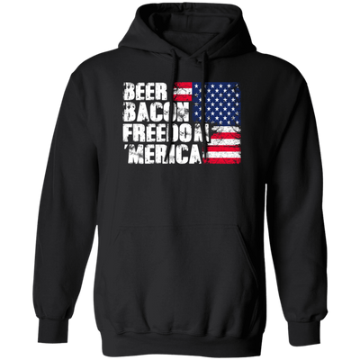 Beer Bacon Freedom Merica - American Flag