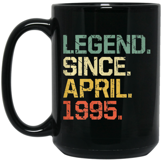 Birthday Gifts Legend Since April 1995 Premium Black Mug