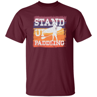 Birthday Gift Stand Up Paddling Surfboard Retro Unisex T-Shirt